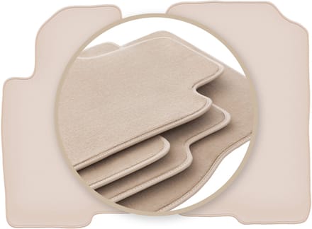 PREMIUM beige vloermatten voor: Nissan Pathfinder R51 SUV 2005-
