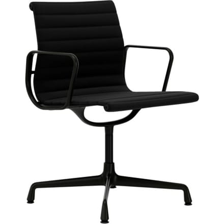Vitra - Aluminium Chair - EA 104 - diepzwart - Hopsak - zwart