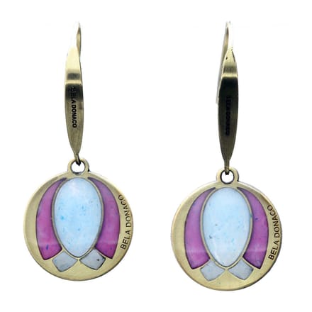 Bela Donaco - Oorbellen Art Deco - Resin Art - Tulpen - Unica
