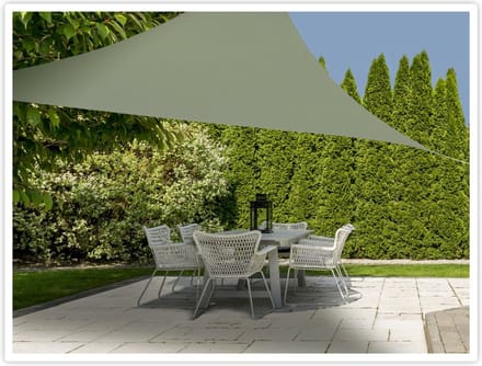 Schaduwdoek - driehoek - groen - 3,6 x 3,6 x 3,6 meter - Zonwering - spandoek