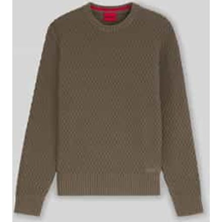 Regular fit gebreide pullover met 3D-structuurmotief, model 'SYER'