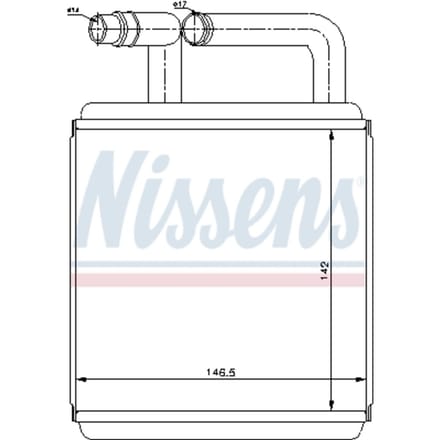 Warmtewisselaar, interieur verwarming NISSENS 77618