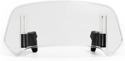 Motorfiets Windscherm - Winddeflector Clips - Comfortabel Rijden - Verstelbare Positionering - 280mm x 120mm - Transparant
