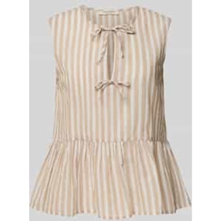 Regular fit blousetop met druppelvormige hals