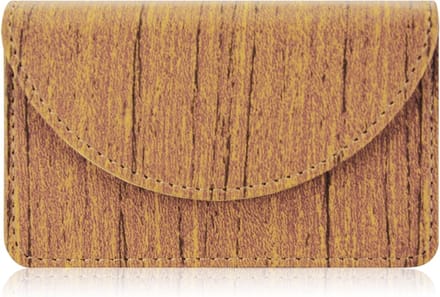 Visitekaarthouder / Business Card Holder - Houtpatroon Bruin