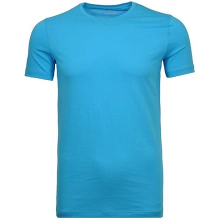 Ragman T-Shirt Round Neck Uni Bodyfit Smoke Blue / male