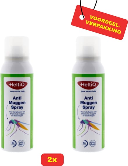 2X HeltiQ Anti-Muggenspray - 2x 100ml - Voordeelverpakking!