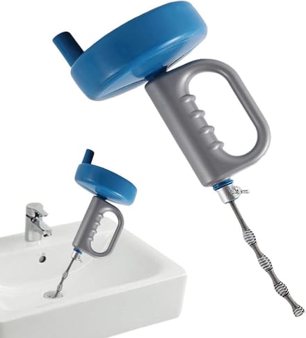 Ontstoppingsslang - Haarverwijderaar Rioolveer - Afvoer Reinigen - Flexibele Werking - 30 cm - Grijs