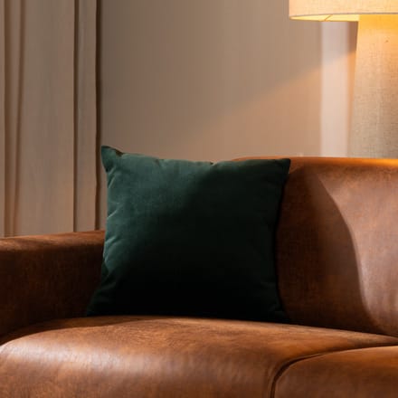 Bronx71® Sierkussen Anna velvet donkergroen 45 x 45 cm