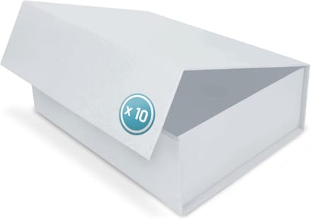 Witte Geschenkdoos met Magneetsluiting 31x22x10 cm - Elegante Cadeauverpakking voor Verjaardag, Bruiloft, Kerst