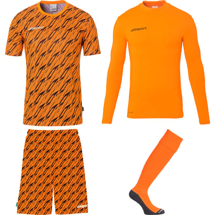 Uhlsport Progressive Goalkeeper Bundle Fluo Orange Black
