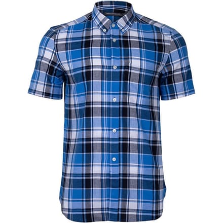 French Connection Checked & Stripe Pocket Ss Blue Stone Größe: XS | Casual hemden Outlet | Herren | Blau