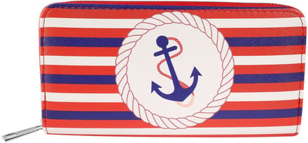 Cham Cham Damesportemonnee horizontaal imitatieleer van imitatieleer met maritiem motief