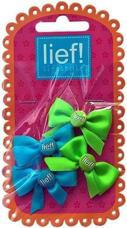 Strikjes klittenbandelastiekjes / Baby elastiekjes Blauw/Groen - Lief Lifestyle