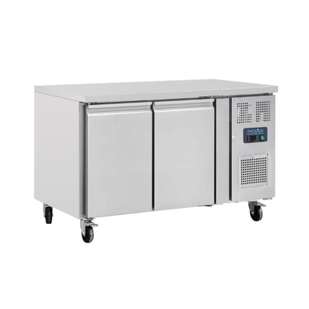 Polar U-serie dubbeldeurs counter koelkast 282L