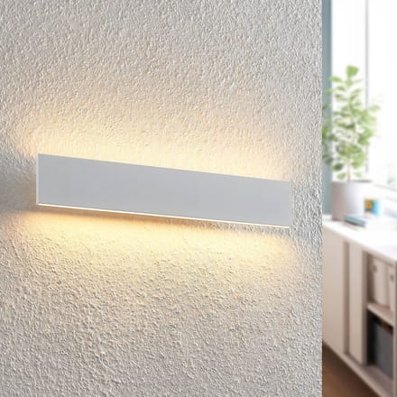 Lindby LED wandlamp Ignazia, 47 cm, wit, metaal, naar boven/naar beneden