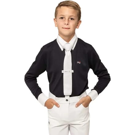 Ruitershirt met korte mouwen voor Junioren Premier Equine Mini Antonio