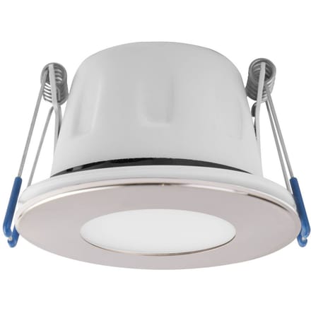 MEGAMAN LED inbouwspot Tego Slim, 2.800 K, nikkel, IP65