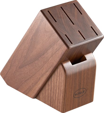 Messenblok, 6 Messen, Walnoot Hout - Rösle | Passion
