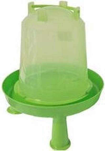 Plastic drinkfontein bajonet/op poot 3 liter groenGebr. de Boon
