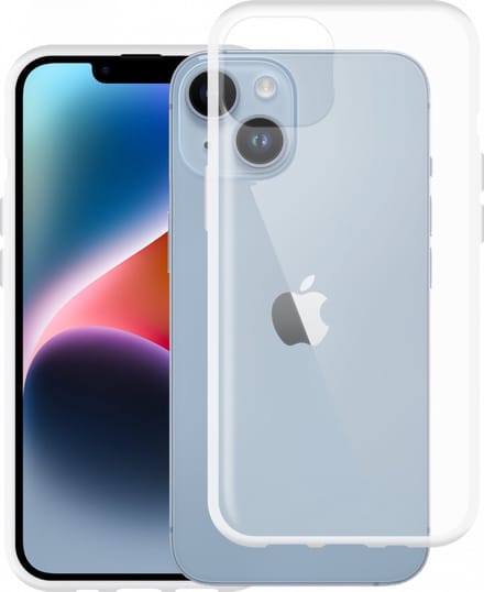 Just in Case hoesje geschikt voor iPhone 14 Hoesje Siliconen - Flexibele Case - Transparant