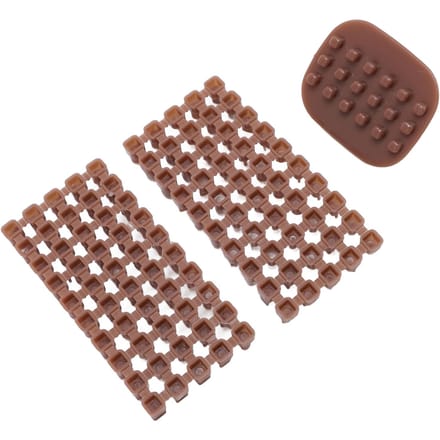 Stempel van Kleiaardewerk Plastic Multifunctionele Mini Polymer Klei Alfabetstempel voor Koekje brown