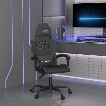 vidaXL - Gamestoel - kunstleer - zwart