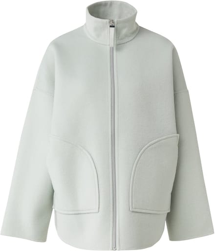 Dubbellaags twill jasje met hoge kraag voor dames COMMA