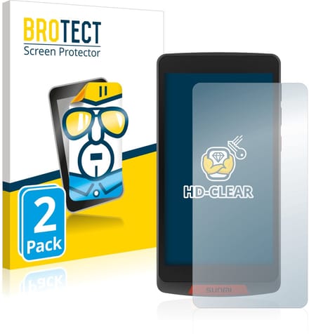 BROTECT - Screenprotector voor Sunmi M2 - Folie Beschermfolie transparant 2 Stuks