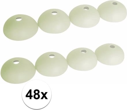 ProPlus Tentharingbeschermers - 48x stuks - glow in the dark - tentharing beschermkapjes