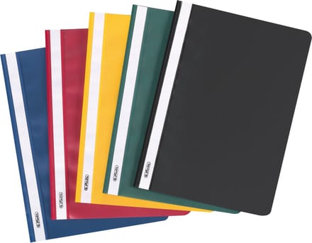 Herlitz Schnellhefter A4 PP farb.sort Schulheft. 10Pack