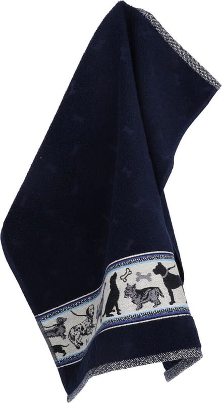 Bunzlau Castle | Keukendoek Hond Donkerblauw