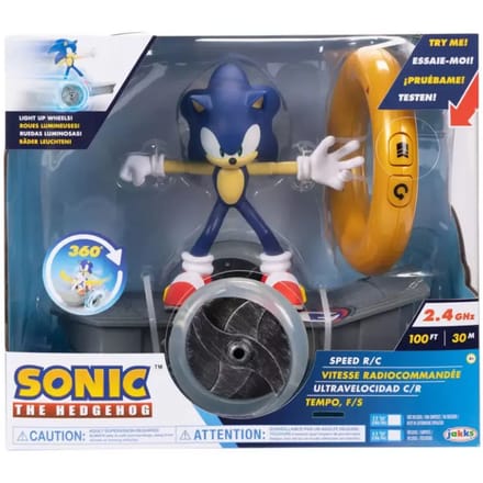 SONIC THE HEDGEHOG - OP AFSTAND BESTUURBAAR SKATEBOARD MET SPEELGOEDFIGUUR