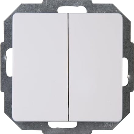 Parijs Serieschakelaar - IP20, 16A, 250V - Arctic Wit