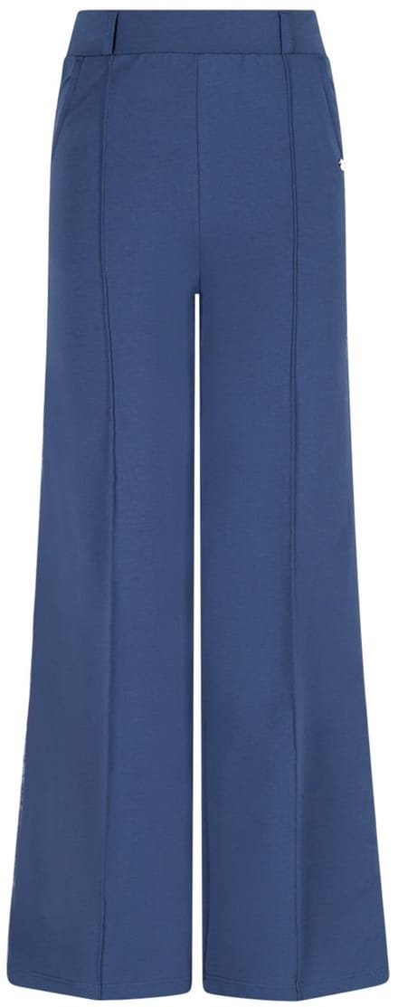 NoBell' - Salet Palazzo Pants with contrast stripes - Ensign Blue - Maat 176
