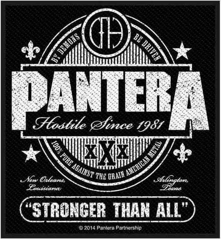 Pantera - Stronger Than All Patch - Zwart