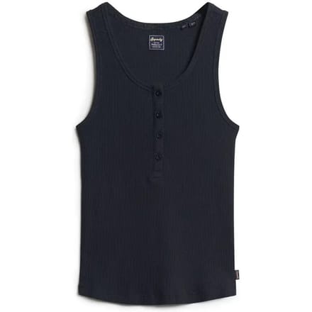 Superdry - Athletic Essentials hemdtopje met knopen - Dames - Vesten