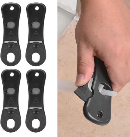 Kit Snijder Set - Kit Tool - Kit Aanbrengen - Kantelbaar Ontwerp - 4 Stuks - Grijs