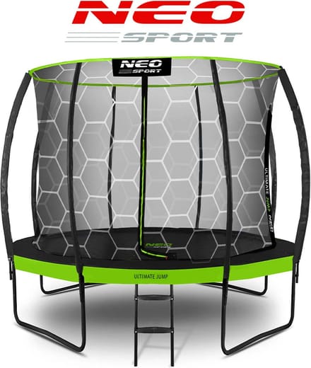 Geprofileerde tuintrampoline 10ft/312cm met Neo-Sport binnennet