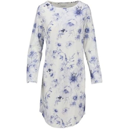 Ringella – Blue Flowers – Nachtkleed – 6511042 – Pearl – Maat 42