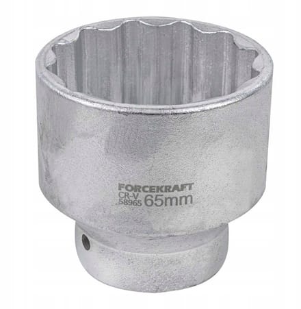 Forcekraft - Nasadka Dopsleutel - 65mm - 12-kant - CrV-staal
