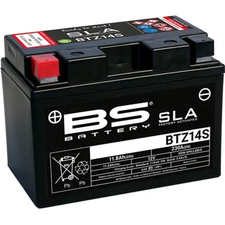 Motorfiets accu BS Battery SLA BTZ14S - C (10H-R) - C (20H-R)