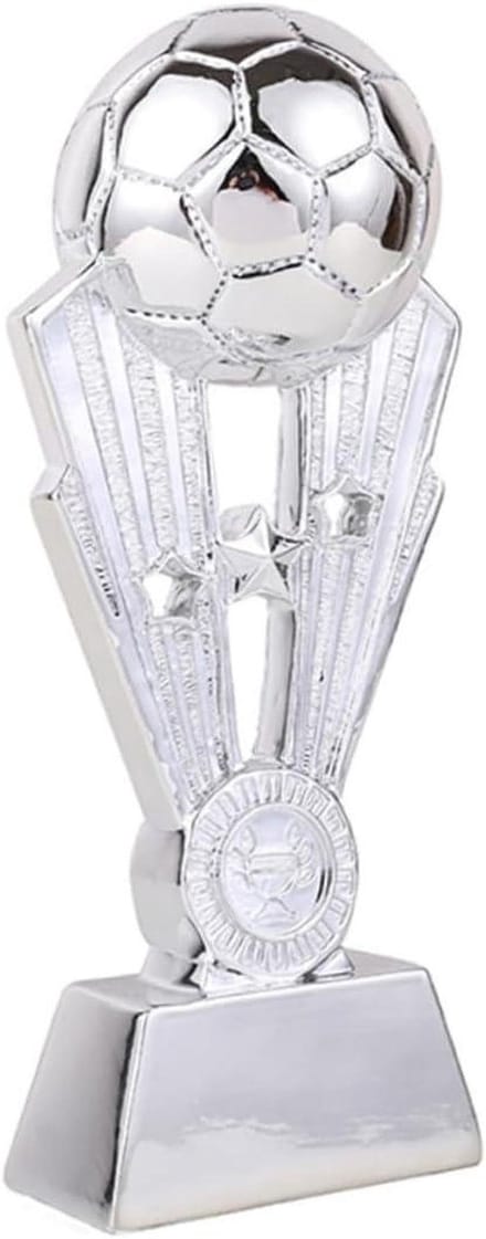 Sport Trofee - Prijstrofee Beker - Wedstrijd Belonen - Glanzende Hars - 8 Centimeter Hoog - Zilver