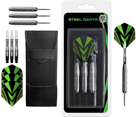 XQ MAX darts silver coated - 23 grams - steel dart