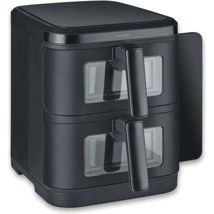 Severin FR 2468 S-Fry Duo Stack - Dubbele Airfryer- Heteluchtfriteuse - 2x 5,5 Liter boven elkaar - Ruimtebesparend