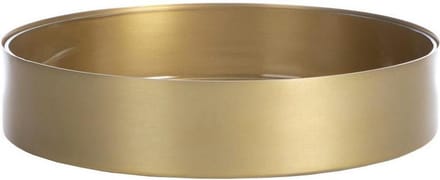 XLBoom Noella Schaal Large - Rond - Mat Goud - Ø 30 cm