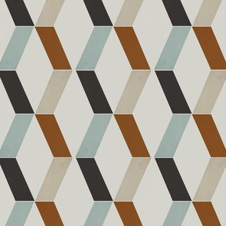 Behang Zigzag Franky beige multi