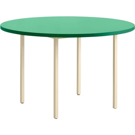 HAY Two Colour Tafel rond - green mint - ivory - Ø 120 cm