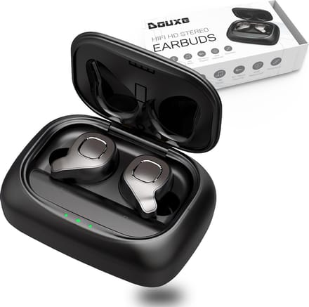 Douxe TWS+ F8 True Wireless - Volledig Draadloze Oordopjes - Zwart