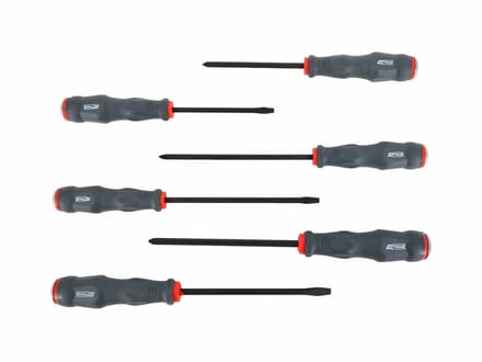 Awtools Serie - Schroevendraaier Set - 6-delig - Chroom-vanadiumstaal - Ergonomische Handgreep